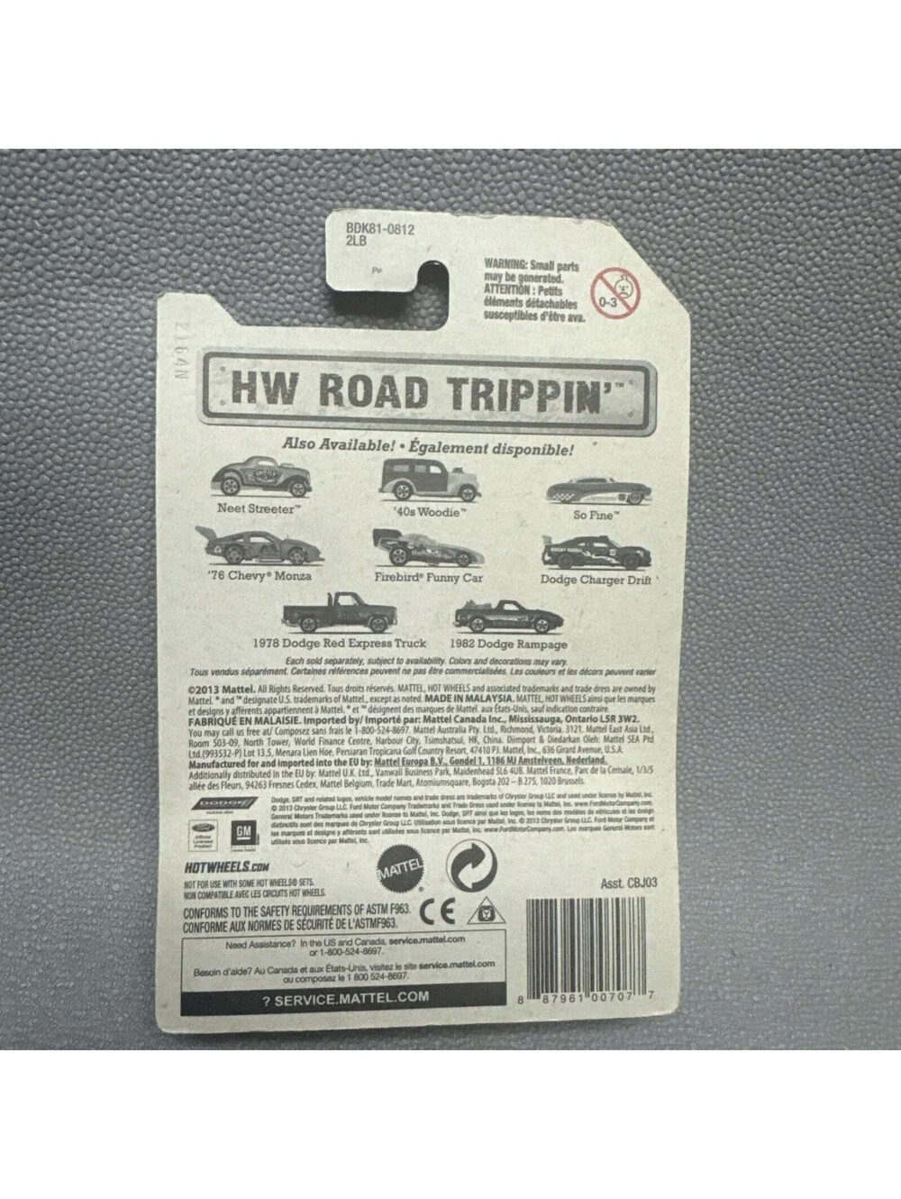Hot Wheels 1982 Dodge Rampage, HW Road Trippin' State Route 190 23/32 Purple